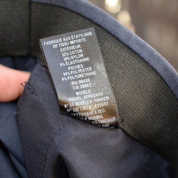 Theory Thaniel Approach Navy Blue Slim Pull-On Pant in Stretch Cotton Sz 8 - Picture 7 of 7